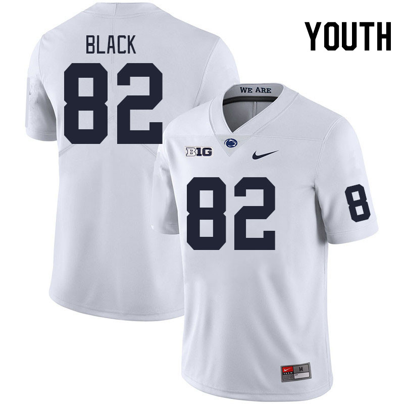 Youth #82 Ethan Black Penn State Nittany Lions College Football Jerseys Stitched Sale-White
